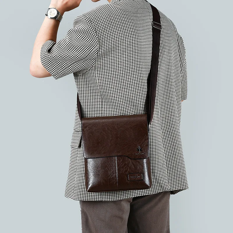 Luxury Bags Office - 高級ブランド ヴィンテージ メッセンジャーバッグ メンズ レザー ショルダーバッグ