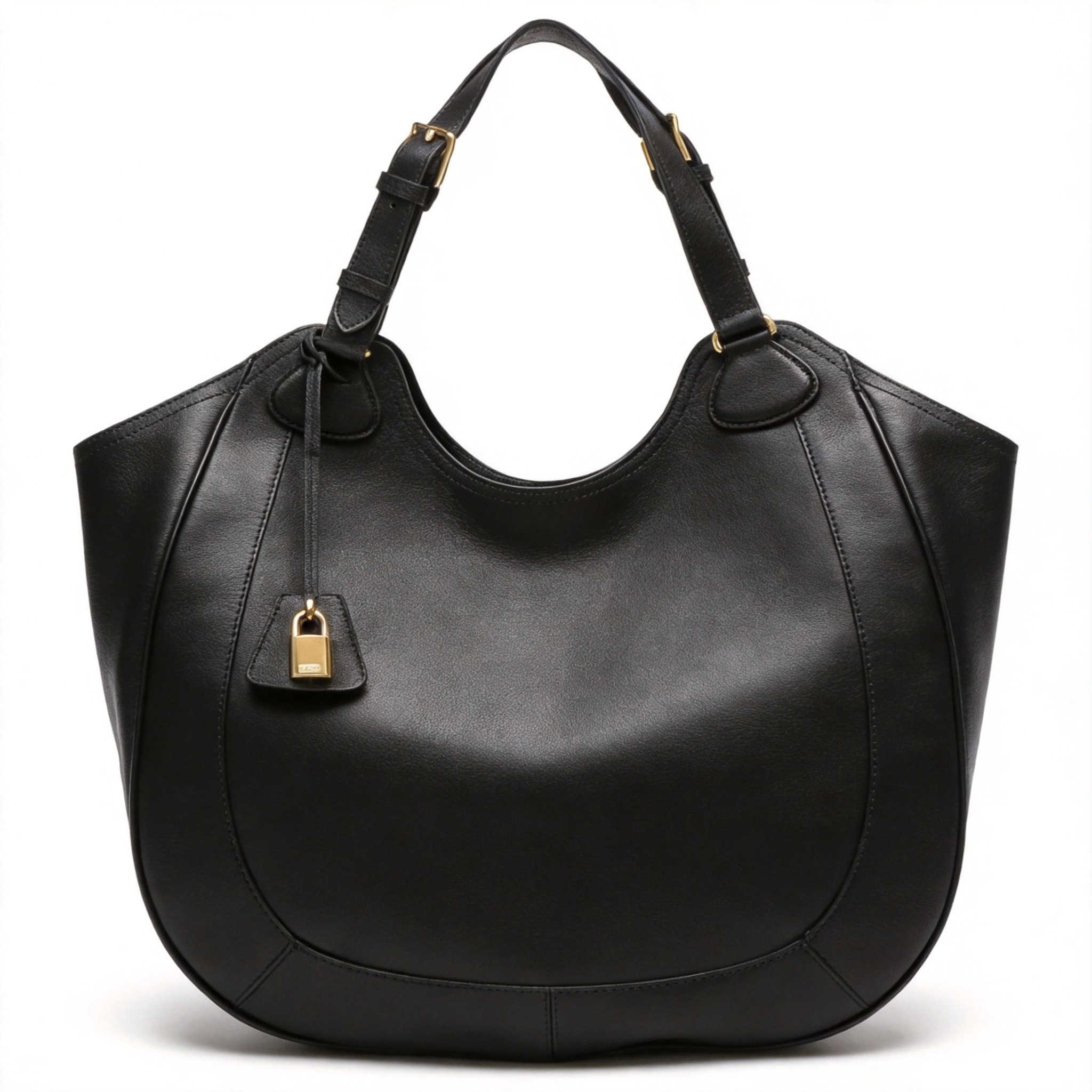 Luxury Bags Quiet - 静かな高級感 ミニマリスト ホーボーバッグ ソフトレザー 大容量 トートバッグ