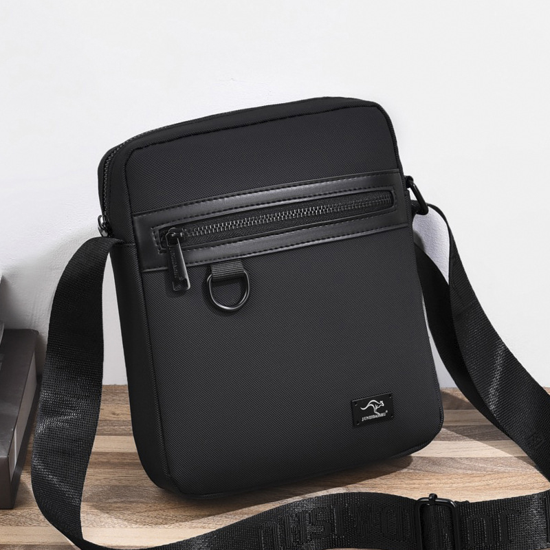 Luxury Bags Office - 新しいカンガルー高級ブランドビジネスメッセンジャーバッグ男性クロスボディバッグ男のショルダーバッグ男性オックスフォードカジュアルビジネスハンドバッグ
