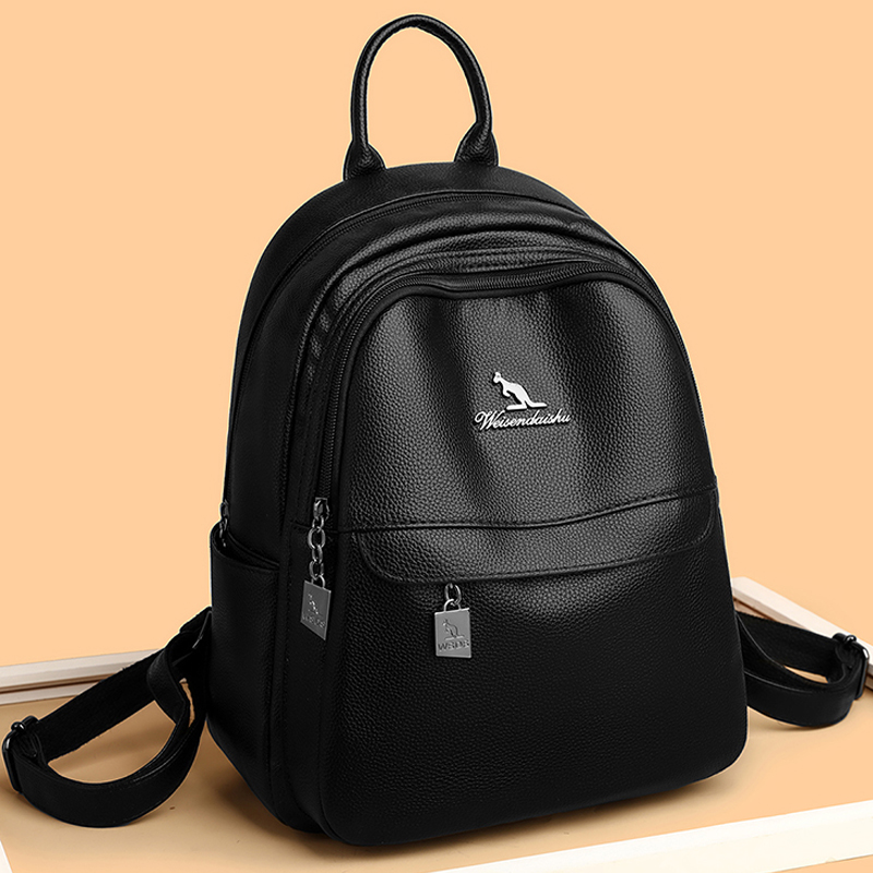 Luxury Bags Sales - 2024 新しい女性のショルダーバッグ高品質レザーバックパック高級デザイナーブランドのバックパック大容量ガールトラベルブックバッグ