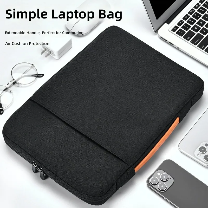 Luxury Bags Laptop - 13 14 15.6インチのノートパソコン用スリーブバッグ、保護耐衝撃ソフト裏地付きノートブックカバー、MacBook Air Pro対応