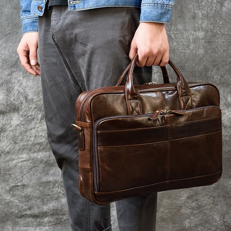 Luxury Bags Laptop - 本革のメンズラップトップバッグ,ブリーフケース,ショルダーバッグ,大型ビジネスバッグ