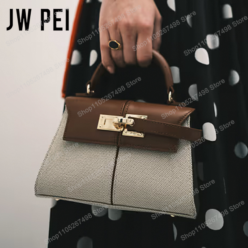 Luxury Bags Quiet - JW PEI Elise レディース 本革 トップハンドルバッグ
