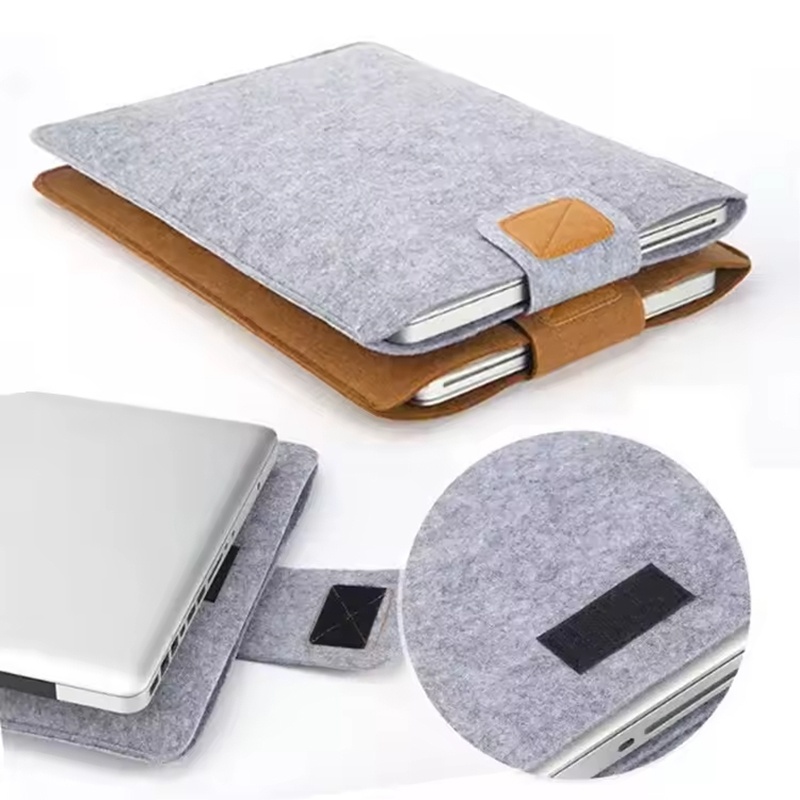 Luxury Bags Laptop - ポータブルアンチスクラッチフェルトバッグラップトップポーチタブレット保護ケースライト収納スリーブ Macbook Air Pro 11 13