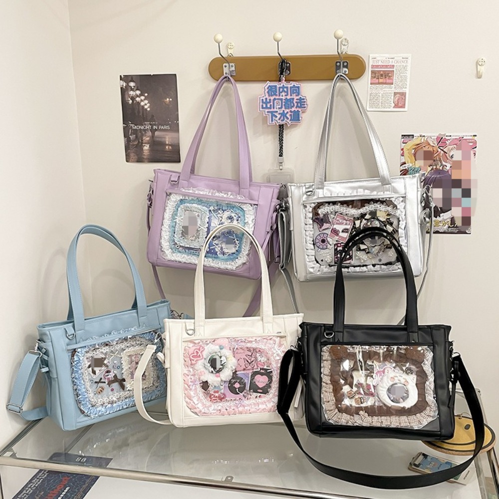 Luxury Bags Girls - 新しい日本の可愛いカワイイ女の子向けオルチャン風Y2Kイタバッグ、デイリー通勤、授業用トートバッグ、スイートガール、女子高生制服風ショルダーバッグ、高級バッグ