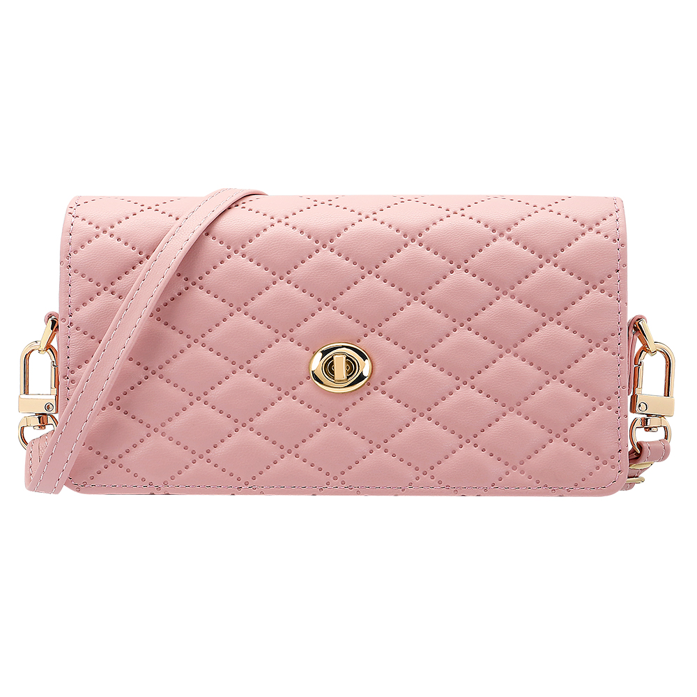 Luxurious Bag - Galaxy Z Fold 7/6/5/4/3/2対応 調節可能なクロスボディストラップ付き携帯電話ウォレットバッグ、高級PUレザー製ガールズフォンバッグ