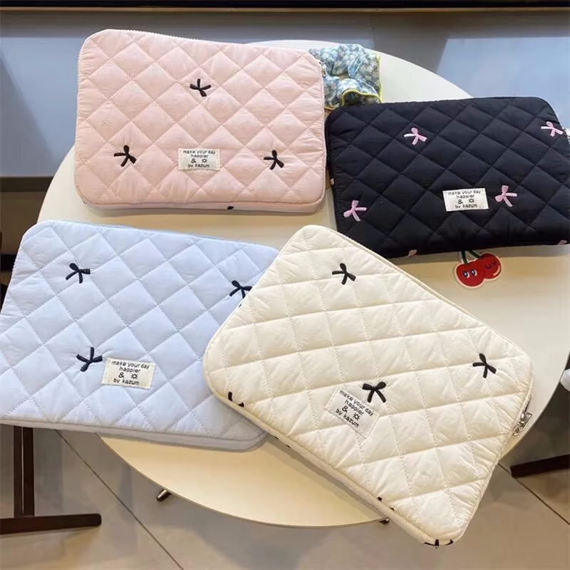 Luxury Bags Laptop - かわいい弓グラフィックラップトップバッグタブレットスリーブケース 11 13.3 14 15.6 インチ