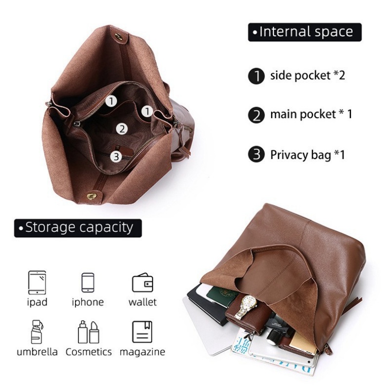 高級牛革製レディース トートバッグ、柔らかく大容量のハンドバ - Luxury Bags Office のレビューと価格