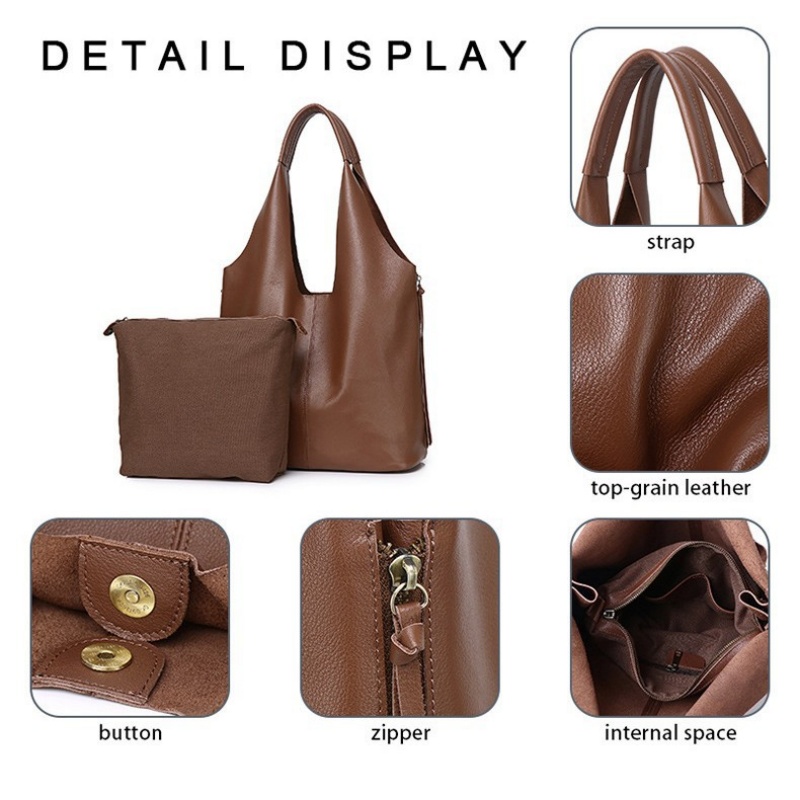 高級牛革製レディース トートバッグ、柔らかく大容量のハンドバ - Luxury Bags Office のレビューと価格