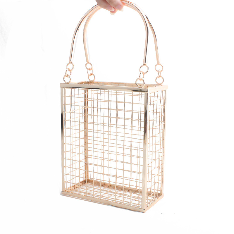 春夏メタルホローショルダーバッグファッションアイアンメッシュ - Luxury Bags For Summer のレビューと価格