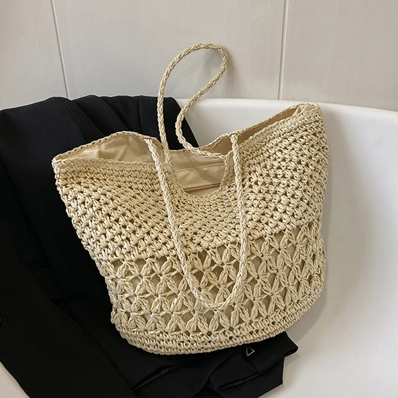 カジュアルデザインわら織りバッグトレンド高級女性ショルダーバ - Luxury Bags Supplier のレビューと価格