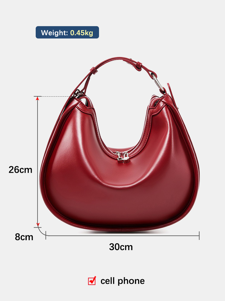 Zency プレミアム本革レディースハンドバッグ高級ホーボー - Luxury Bags Supplier のレビューと価格