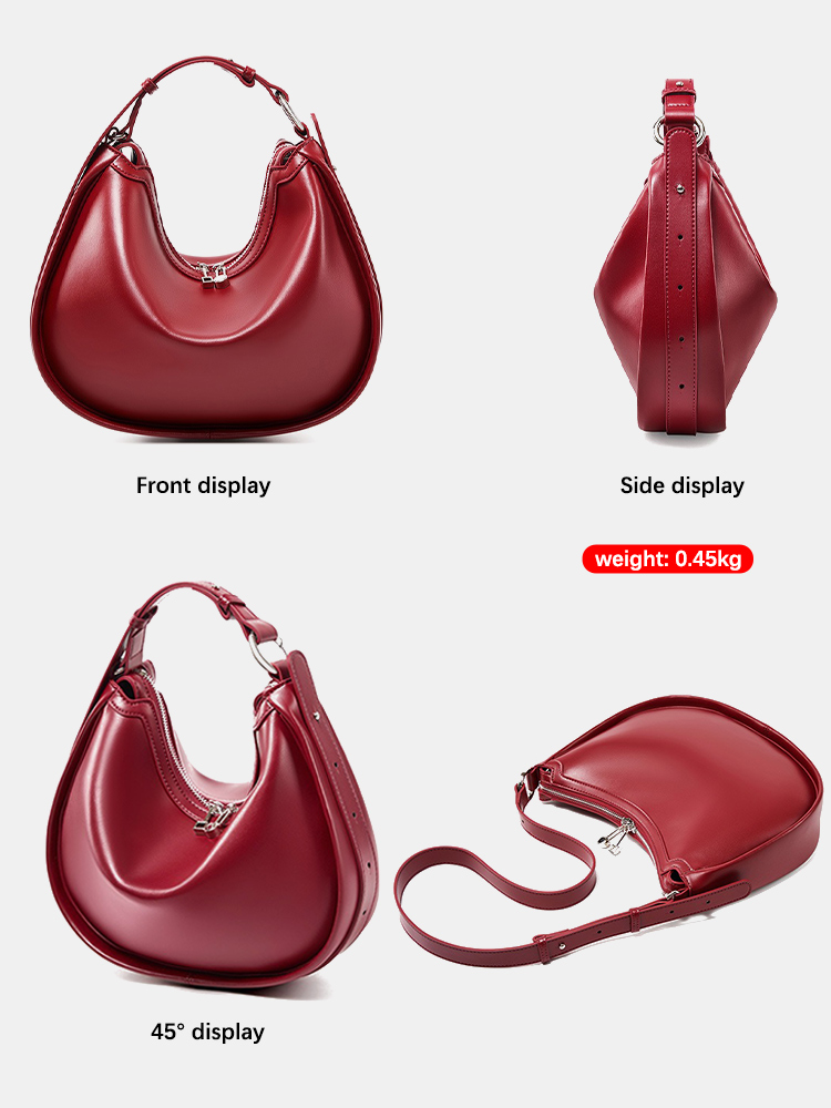Zency プレミアム本革レディースハンドバッグ高級ホーボー - Luxury Bags Supplier のレビューと価格