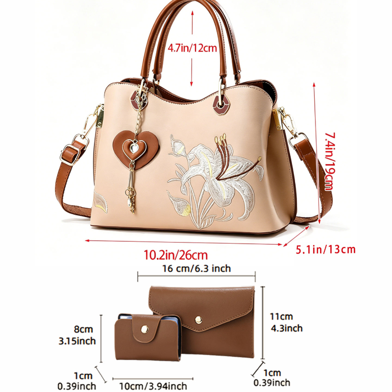 中国風刺繍ハンドバッグ（女性用）、軽量高級多用途刺繍ショルダ - Luxurious Bag のレビューと価格
