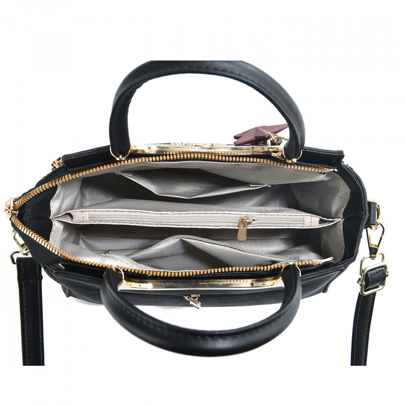 スタイリッシュな女性用ハンドバッグ、無地、高級感、大容量、カ - Luxurious Bag のレビューと価格