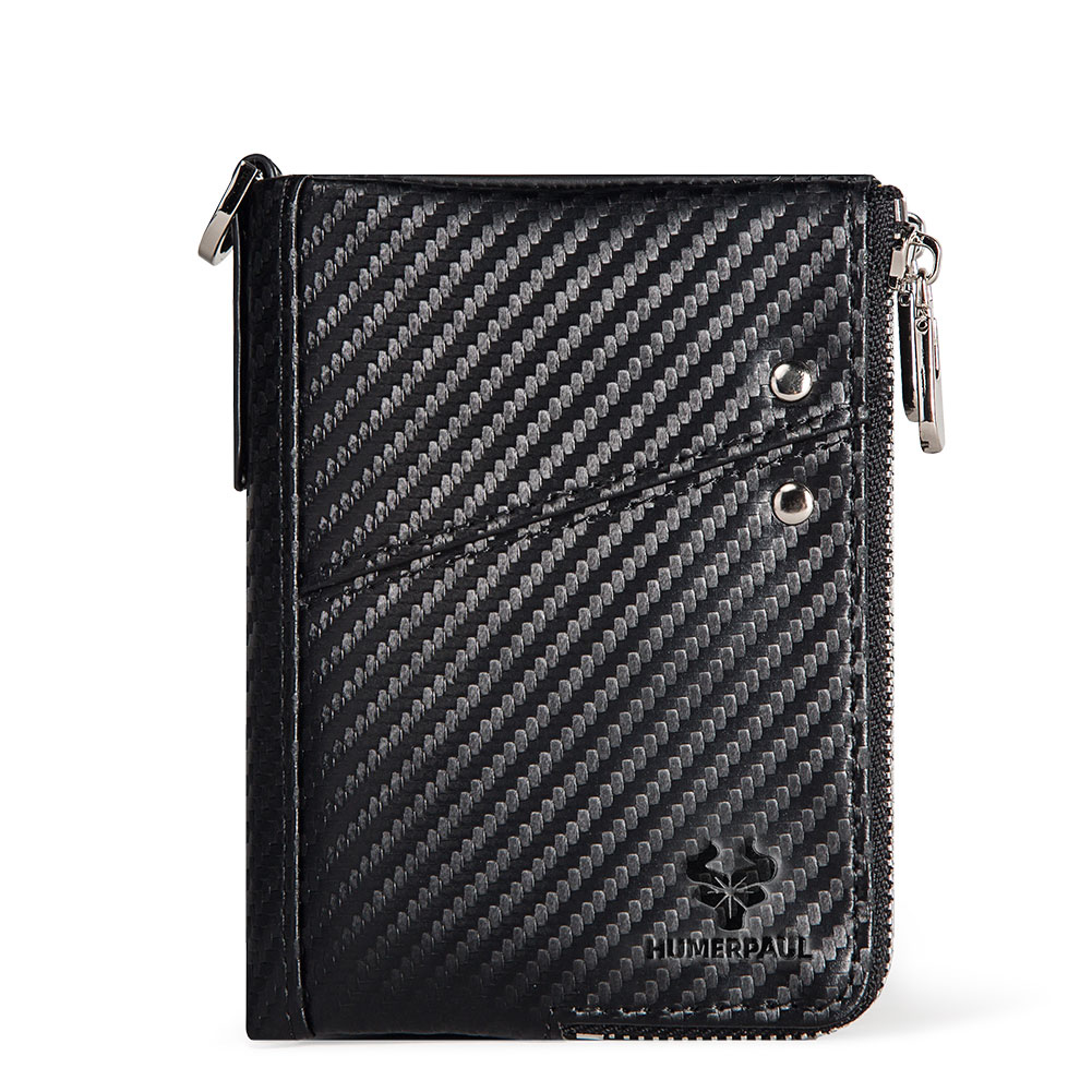 Gzcz-男性用ダブルジッパーレザーウォレット,コインポケッ - Luxury Bags To Sell のレビューと価格