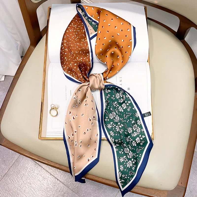 デザインプリントスキニースカーフ格子柄馬毛ヘアバンドスカーフ - Luxury Bags Designer のレビューと価格