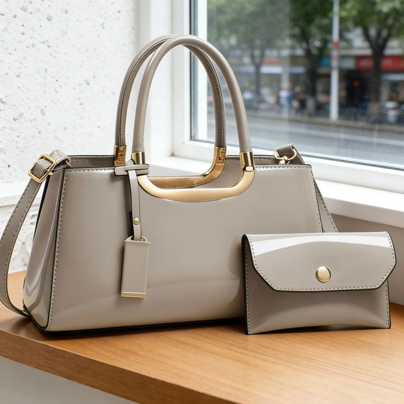 レディースハンドバッグセット、軽量高級PU素材クロスボディシ - Luxurious Bag のレビューと価格