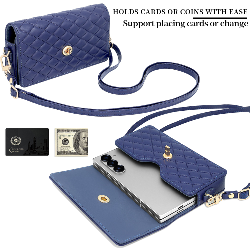 高級PUレザー製スマホウォレットバッグ、Galaxy Z F - Luxurious Bag のレビューと価格