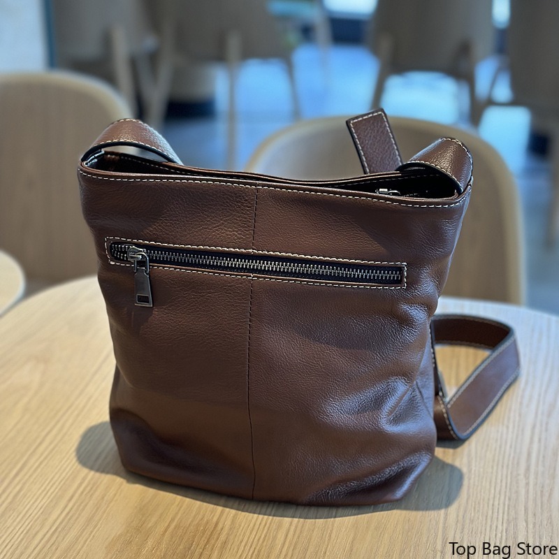 本革バケットバッグ レディース ヴィンテージ ソフトレザー  - Luxury Bags Quiet のレビューと価格