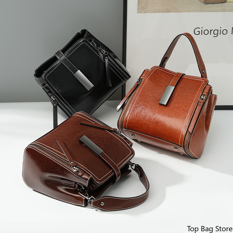 本革クロスボディバッグ レディース 大きめショルダーバッグ  - Luxury Bags Quiet のレビューと価格