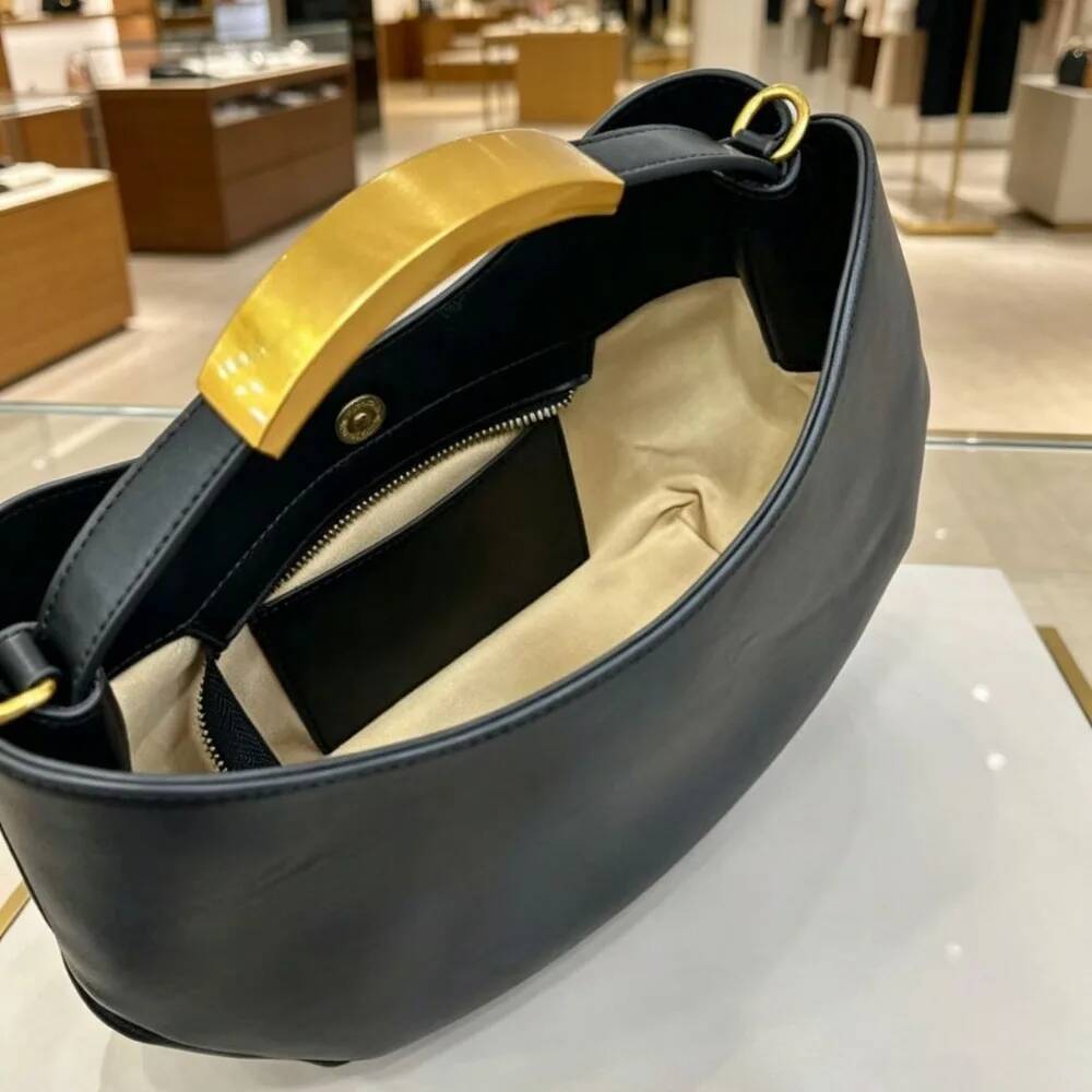 デミサークル女性用ゴールデンレタートート巾着バケットバッグ高 - Luxury Bags To Sell のレビューと価格