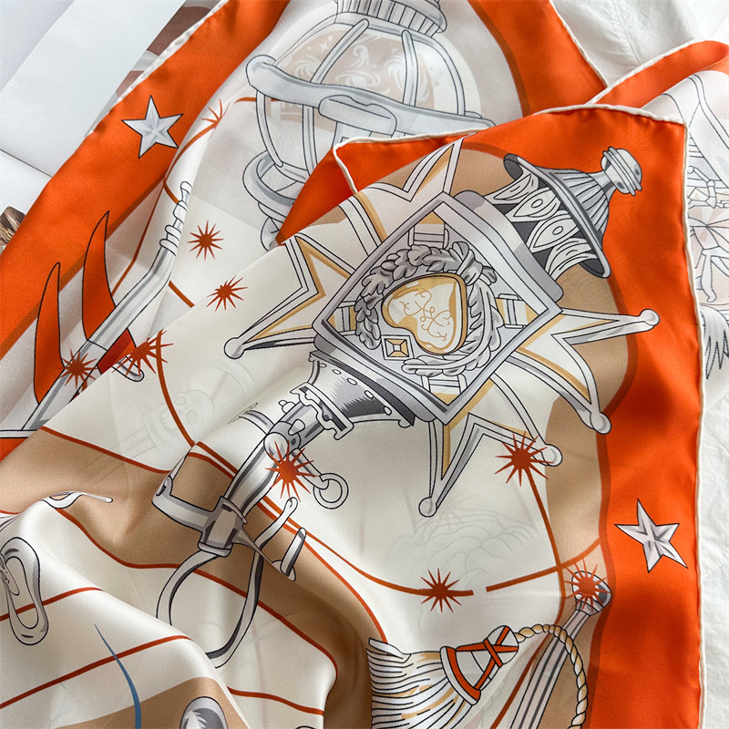 高級ブランドスカーフ大シルクショール手巻きバンダナバッグネッ - Luxury Bags For Summer のレビューと価格