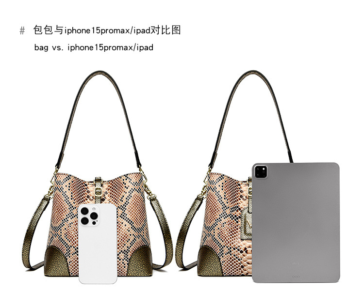Somenie 売れ筋プレミアムテクスチャースネークパターン - Luxury Bags To Sell のレビューと価格