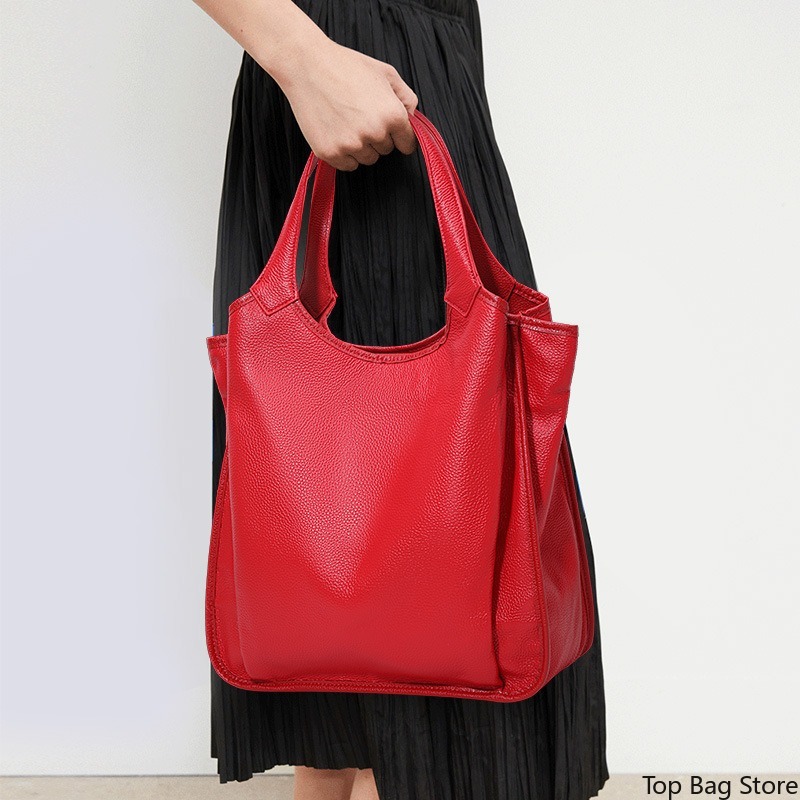 本革ショルダートートバッグ レディース フルグレインレザー  - Luxury Bags Quiet のレビューと価格