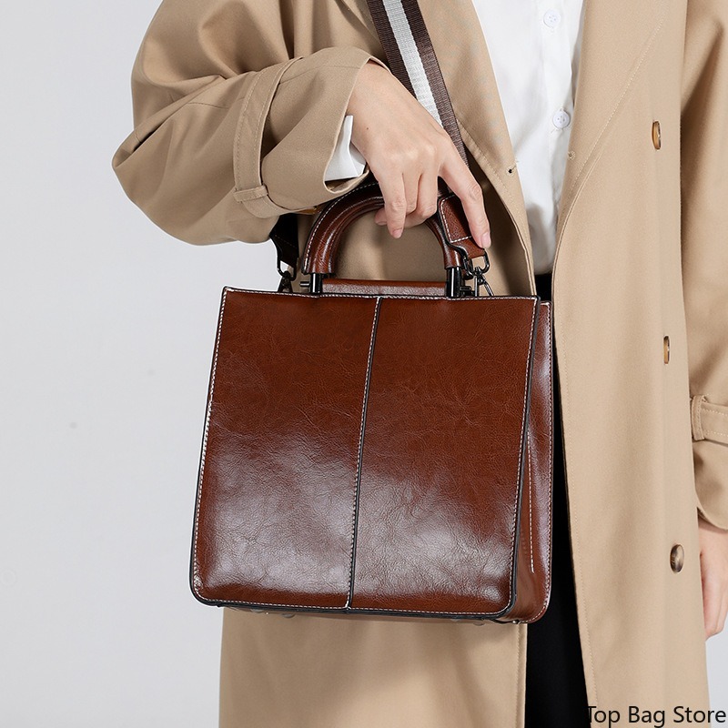 本革トートバッグ レディース ワックスレザー ワークバッグ  - Luxury Bags Quiet のレビューと価格