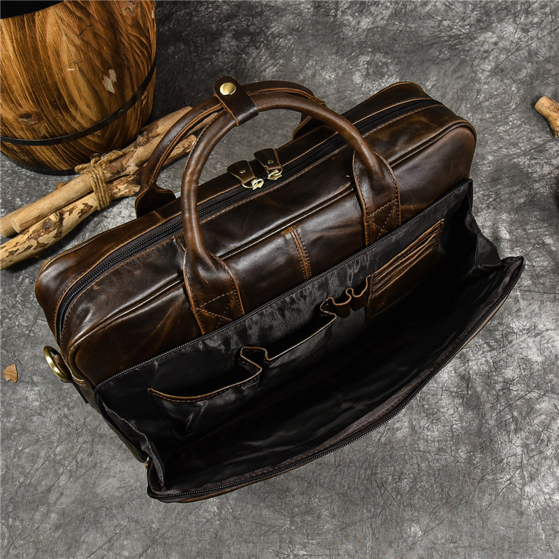 本革のメンズラップトップバッグ,ブリーフケース,ショルダーバ - Luxury Bags Laptop のレビューと価格