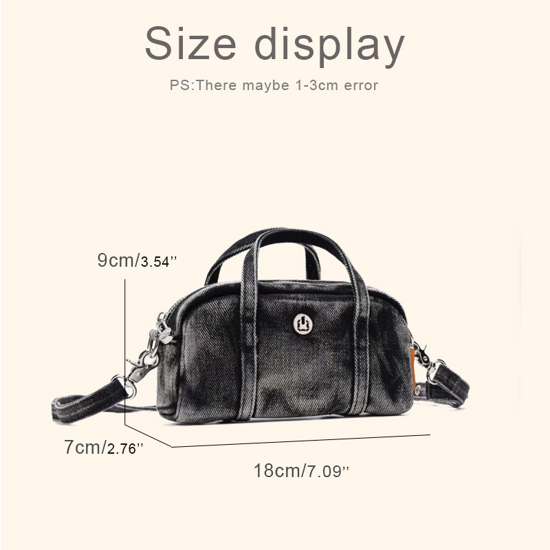 韓国風カジュアルミニデニムボックスバッグ レディース 高級デ - Luxury Bags Designer のレビューと価格