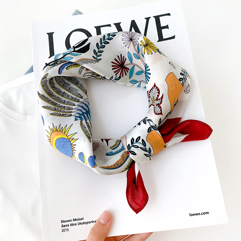 女性用70×70cm正方形シルクスカーフ/スカーフ 高級ラッ - Luxury Bags For Summer のレビューと価格