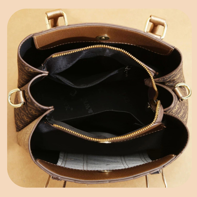 3点セットの女性用ハンドバッグ、スプライスデザイン、軽量高級 - Luxurious Bag のレビューと価格