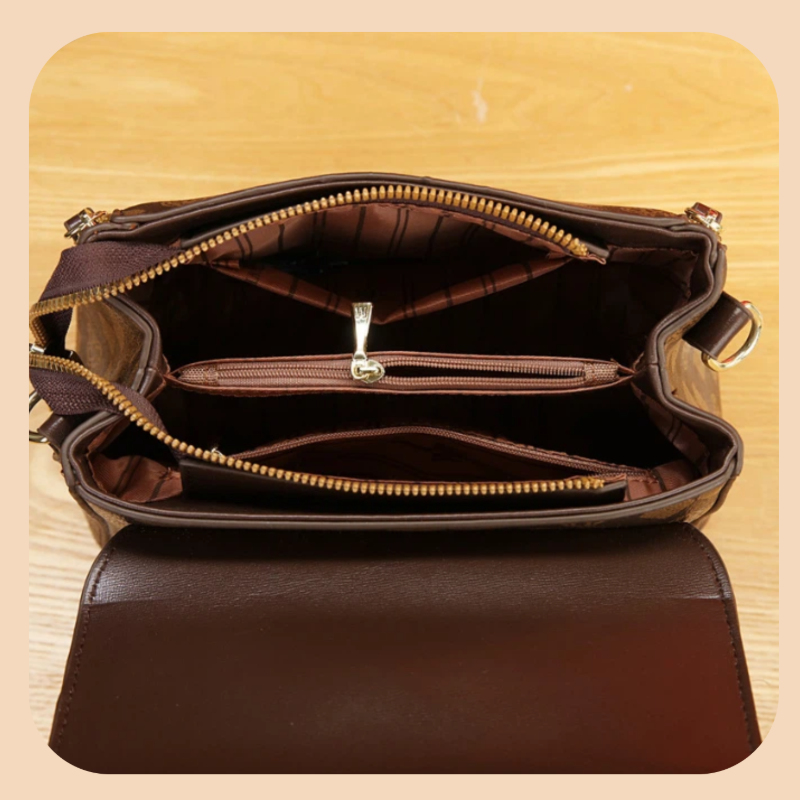 3ピース女性用バッグセット、軽量高級プリント柄女性用クロスボ - Luxurious Bag のレビューと価格
