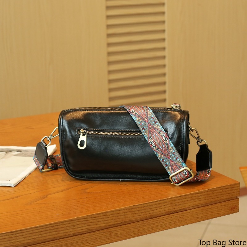 本革ピローバッグ レディース フルグレイン レトロ ショルダ - Luxury Bags Quiet のレビューと価格