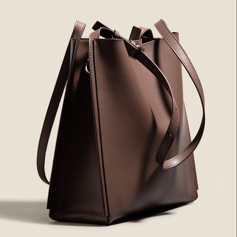 本革バケットバッグ レディース 通勤用 大容量 ヴィンテージ - Luxury Bags Quiet のレビューと価格