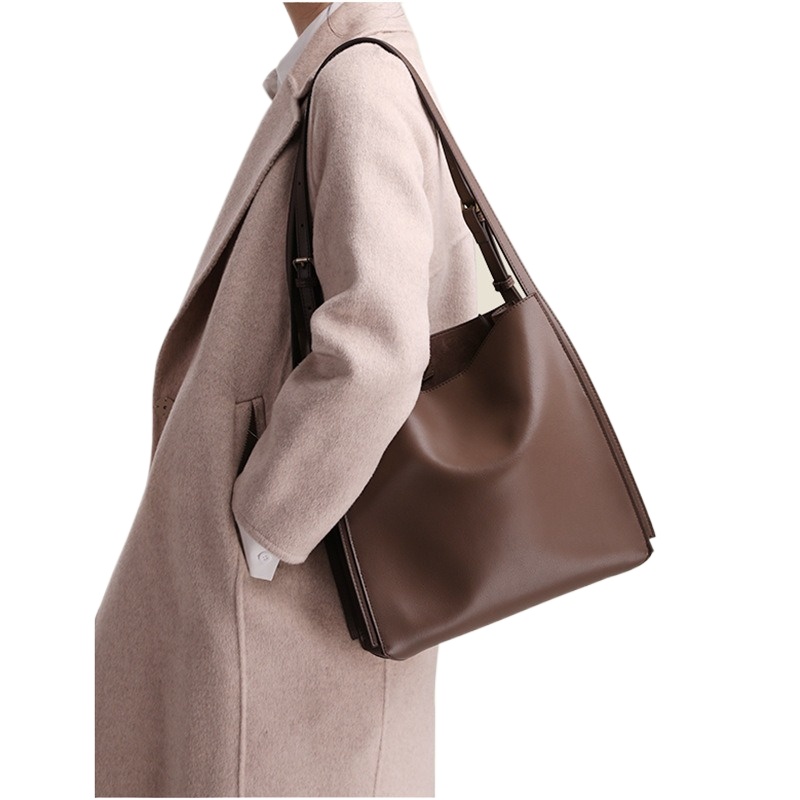 本革バケットバッグ レディース 通勤用 大容量 ヴィンテージ - Luxury Bags Quiet のレビューと価格