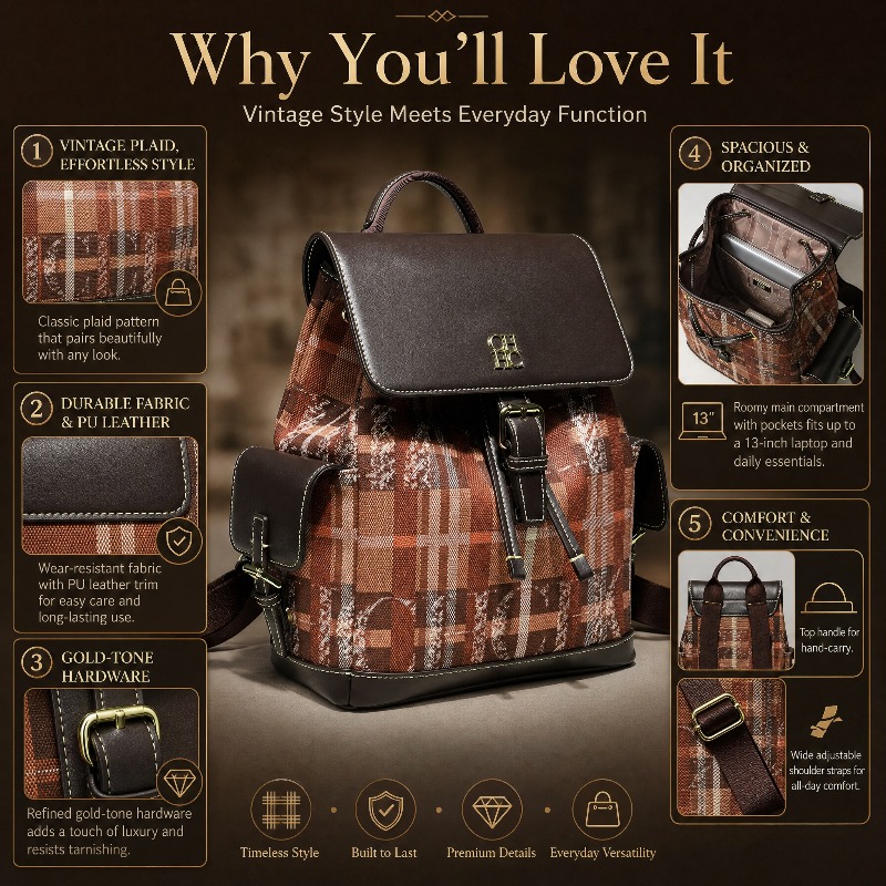 CHHC ファッションカラーブロックバックパックデート多用途 - Luxurious Bag のレビューと価格
