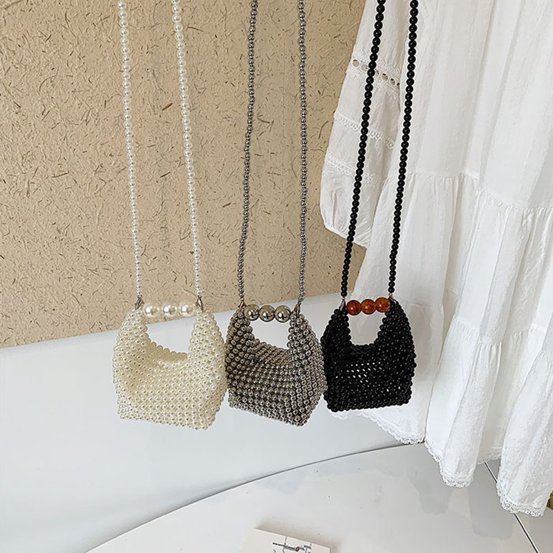 女性のビーズ織りミニクロスボディバッグ夏の新しいカジュアルフ - Luxury Bags For Summer のレビューと価格