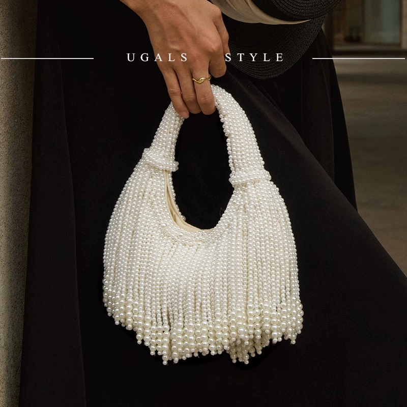 デザインハンドルパールイブニングクラッチバッグ、高級デザイナ - Luxury Bags Supplier のレビューと価格