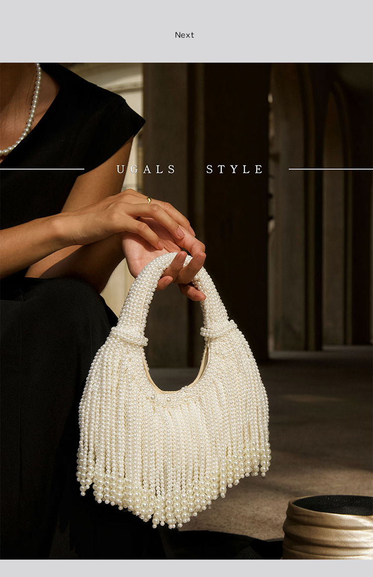 デザインハンドルパールイブニングクラッチバッグ、高級デザイナ - Luxury Bags Supplier のレビューと価格