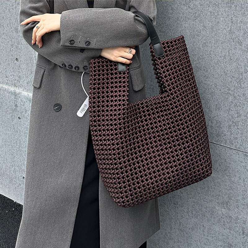 2025年ラグジュアリー中空織り大容量トートバッグブランド女 - Luxury Bags Sales のレビューと価格
