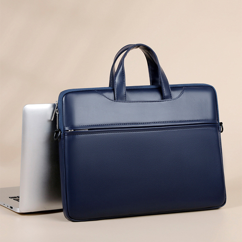 男性と女性のためのPUレザービジネスブリーフケース,大容量, - Luxury Bags Laptop のレビューと価格