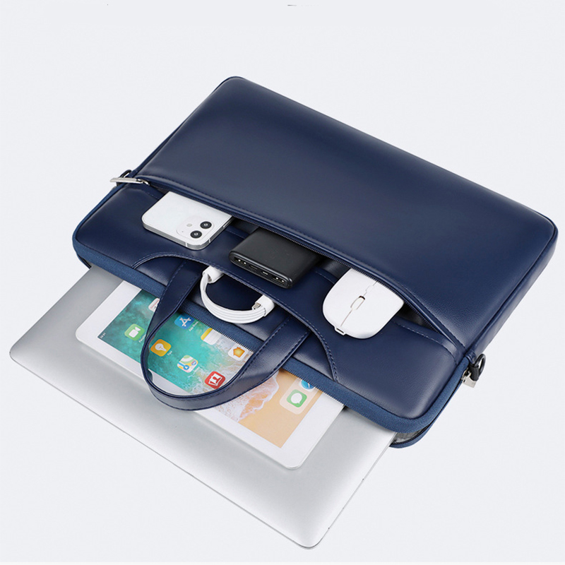 男性と女性のためのPUレザービジネスブリーフケース,大容量, - Luxury Bags Laptop のレビューと価格