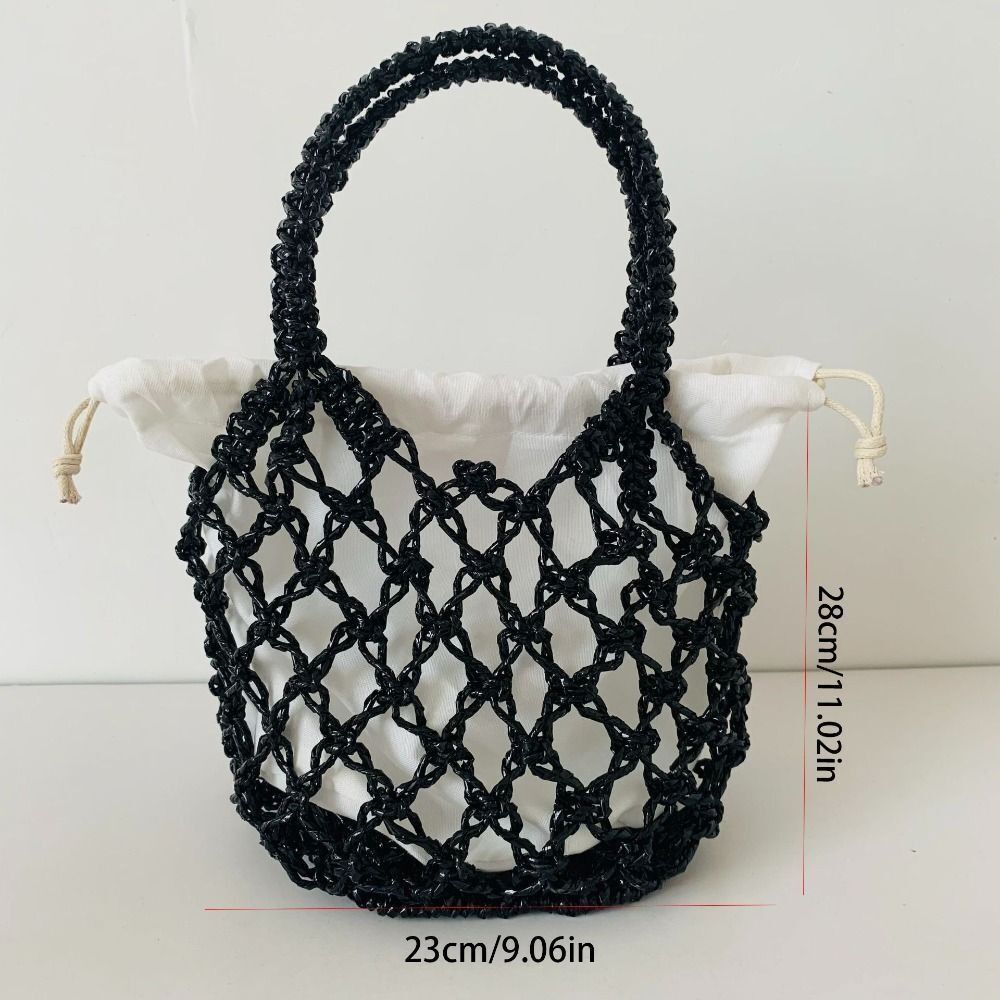 ファッション高級女性織ハンドバッグ大容量収納袋巾着バッグポー - Luxury Bags Girls のレビューと価格
