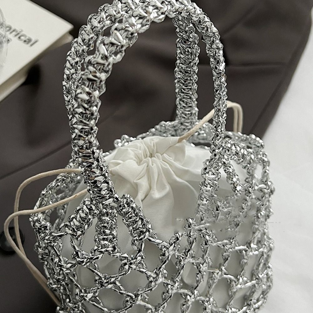 ファッション高級女性織ハンドバッグ大容量収納袋巾着バッグポー - Luxury Bags Girls のレビューと価格