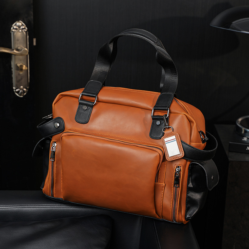 トレンディなメンズショルダーバッグレトロ高級クレイジーホース - Luxury Bags Office のレビューと価格