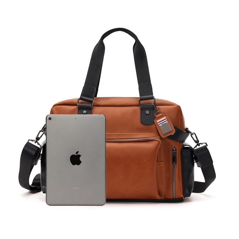 トレンディなメンズショルダーバッグレトロ高級クレイジーホース - Luxury Bags Office のレビューと価格